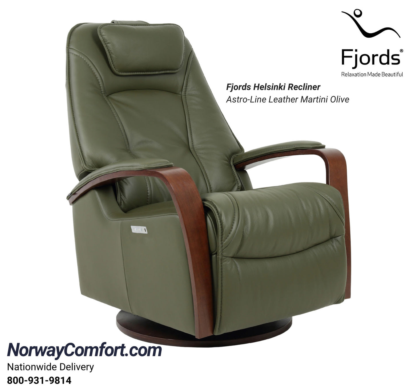 Fjords-Helsinki-recliner-power-martini-olive