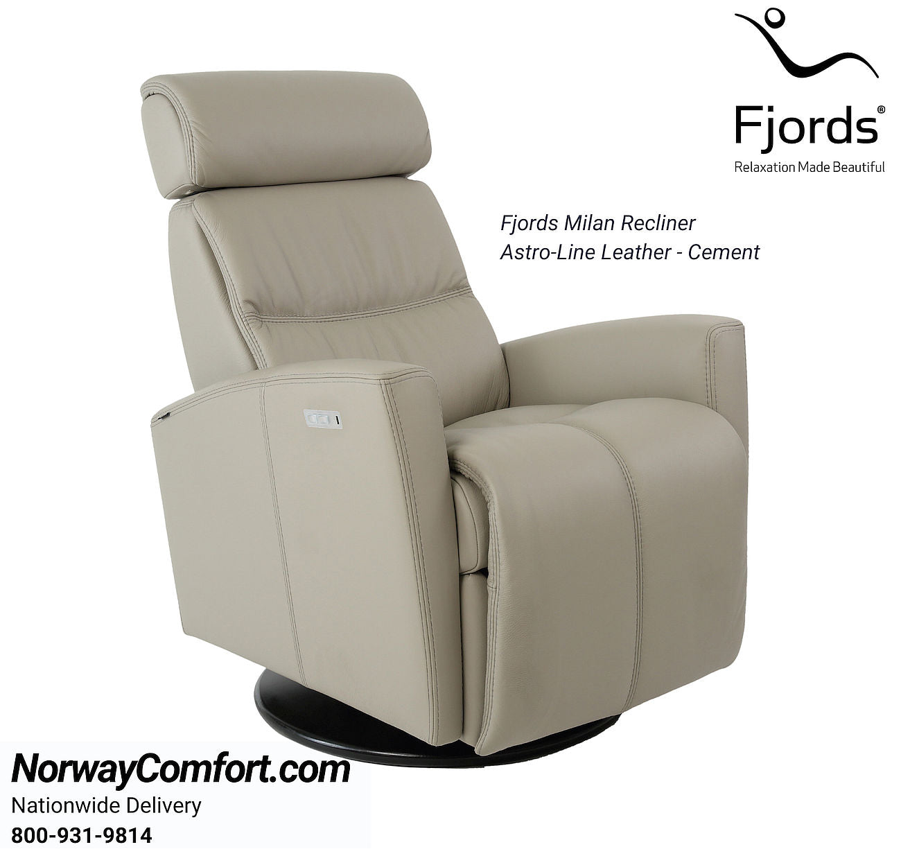 Fjords-recliner-Milan-astro-line-cement