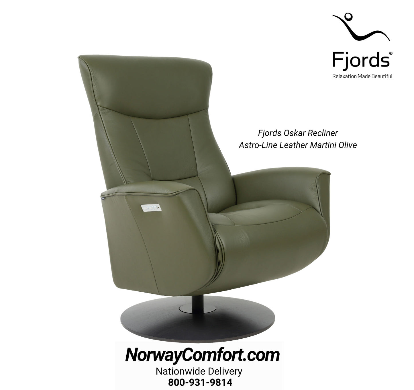 Fjords-recliner-Oskar-recliner-martini-olive