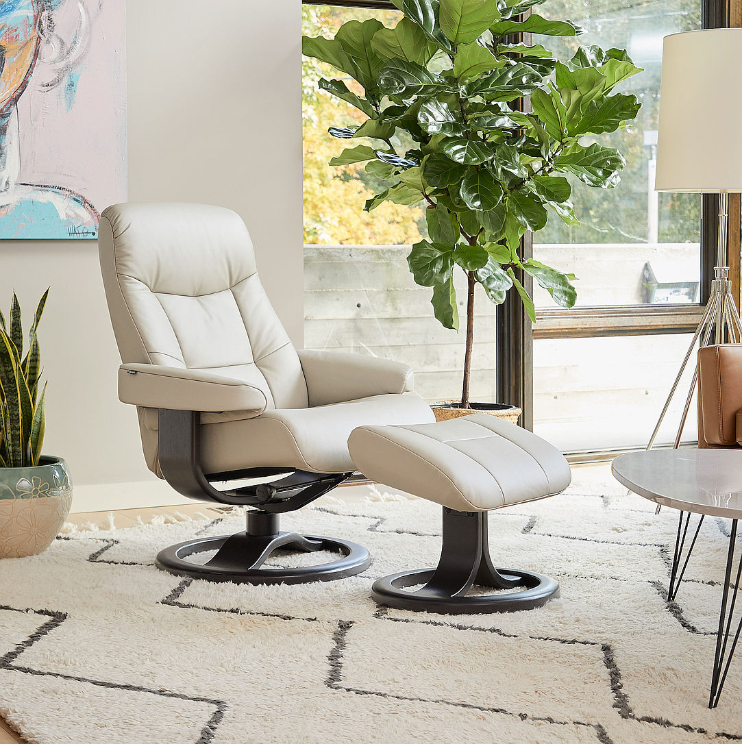 Fjords Muldal Recliner R-Base w/ottoman