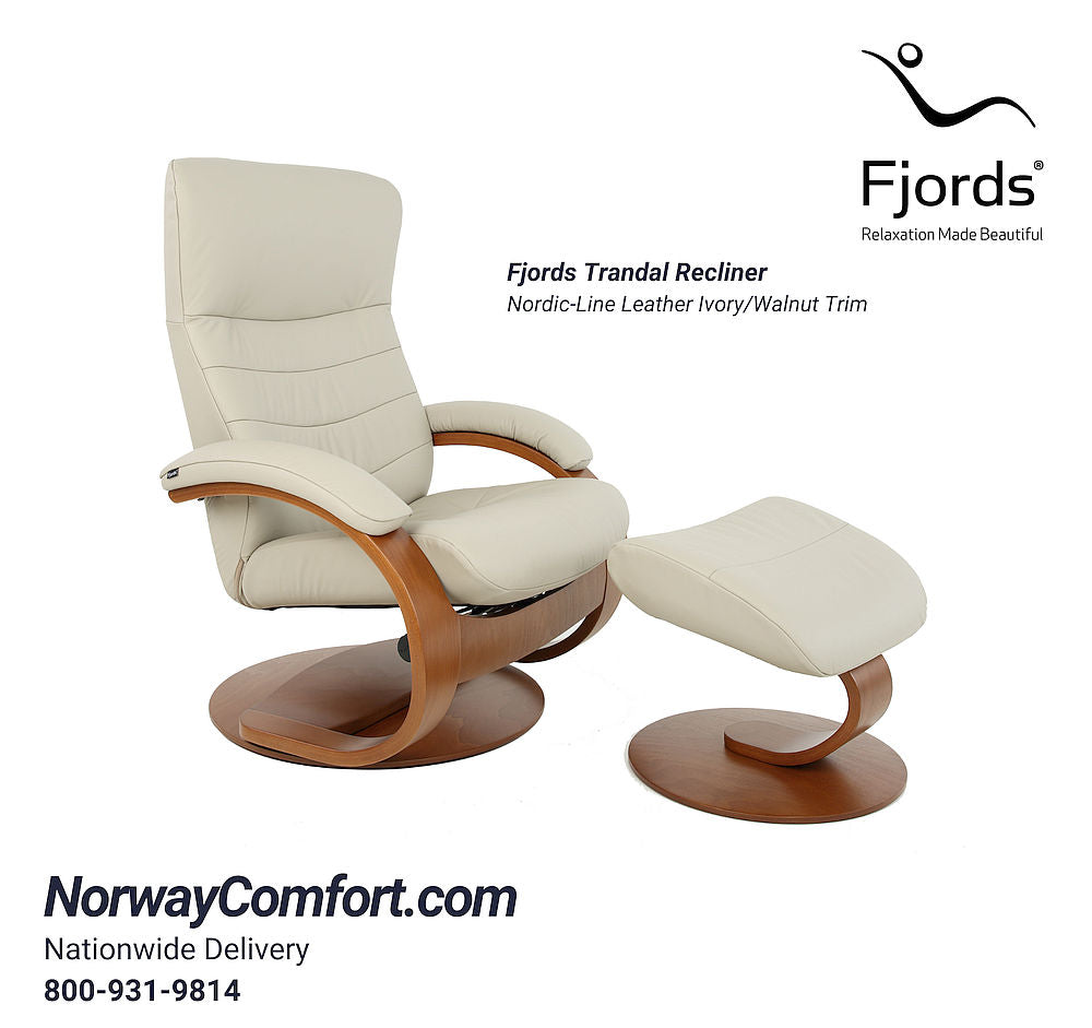 Fjords-Trandal-recliner-ottoman-ivory