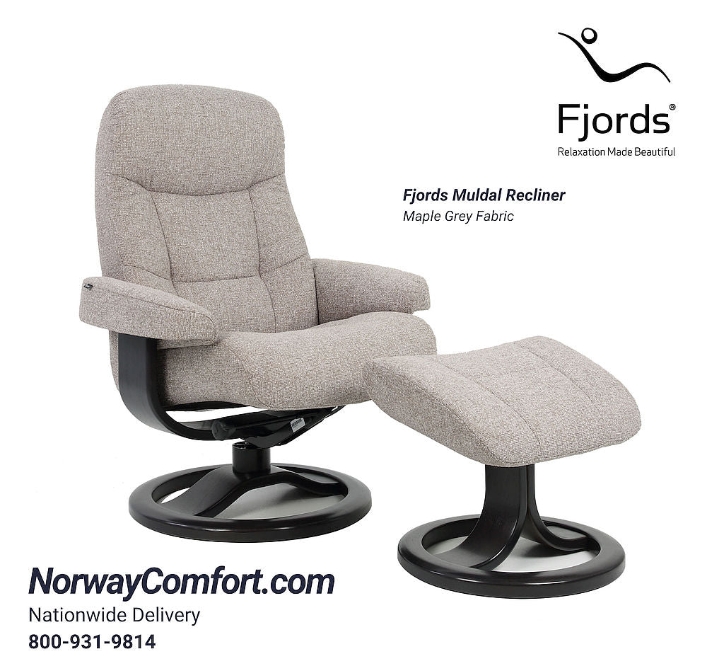 Fjords Muldal Recliner R-Base w/ottoman