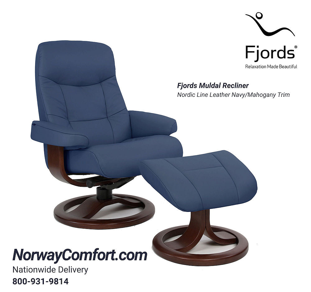 Fjords Muldal Recliner R-Base w/ottoman